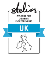 Stelios Philanthropic Foundation logo - Winner of the UK Disabled Entrepreneur Award